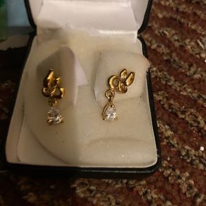 real gold Diamond earrings